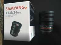 Видео обектив Samyang 24mm T1.5 за Canon EF