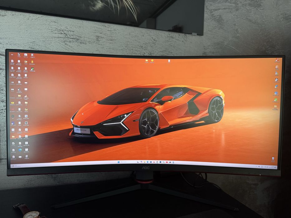 Monitor Gaming curbat AOC 34” | WQHD | 180Hz | HDR400 | Adaptive Sync