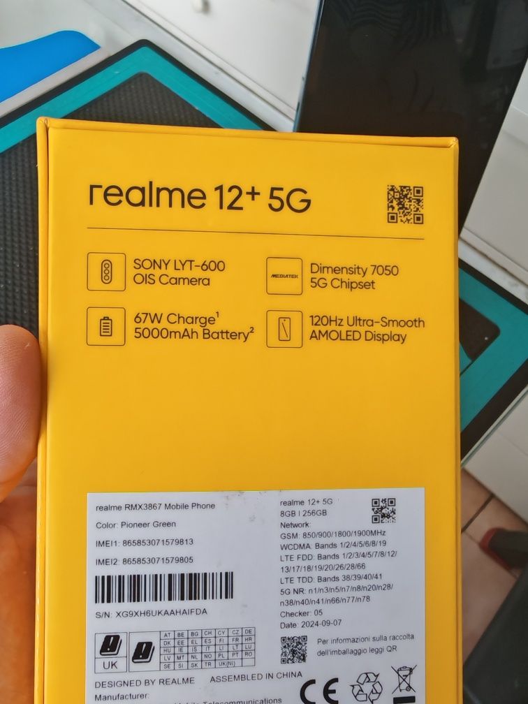 Realme 12 Plus, 8/256 GB, Nou, Garanție