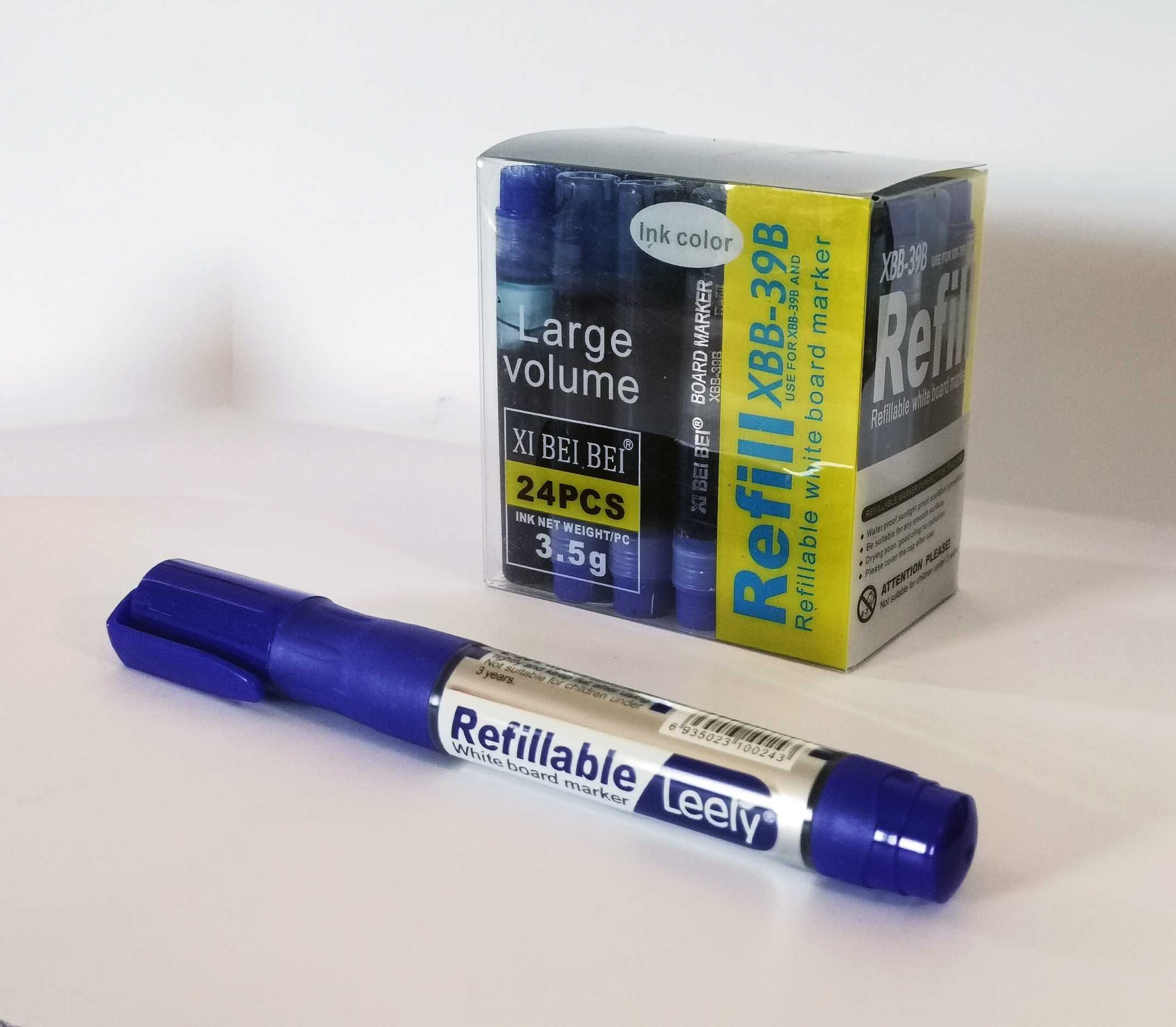 Set 24 Rezerve Marker Whiteboard, Albastru + BONUS marker