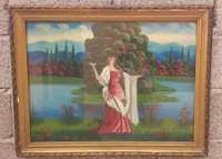 tablou vechi taranesc, Ileana Cosanzeana, Sanziana, recuzita retro