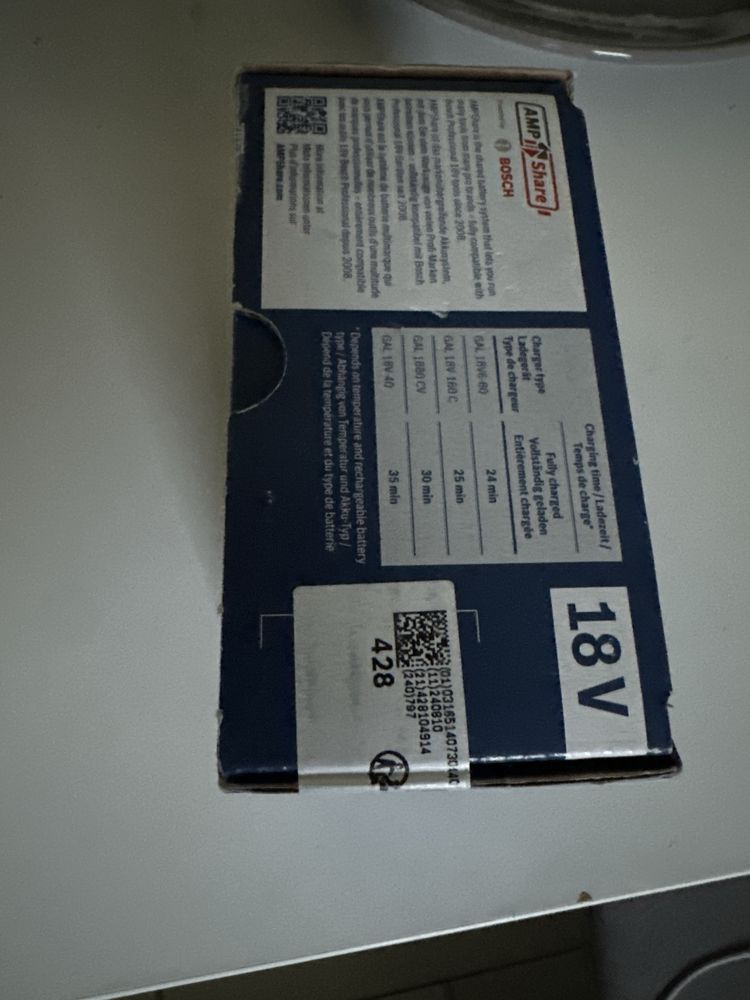 Bosch GBA 18V, 2.0 Ah, nou