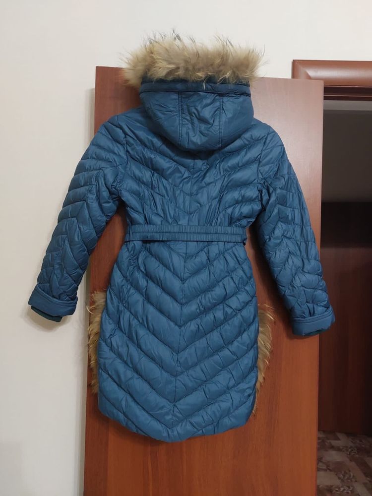 Зимняя куртка для девочки размер 146 см, детская куртка, пуховик