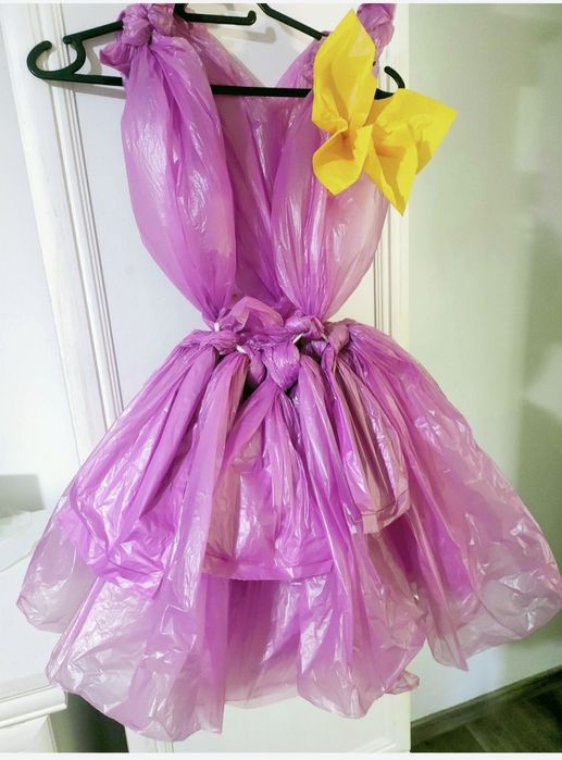 Costum reciclabil fetițe 2-10 ani