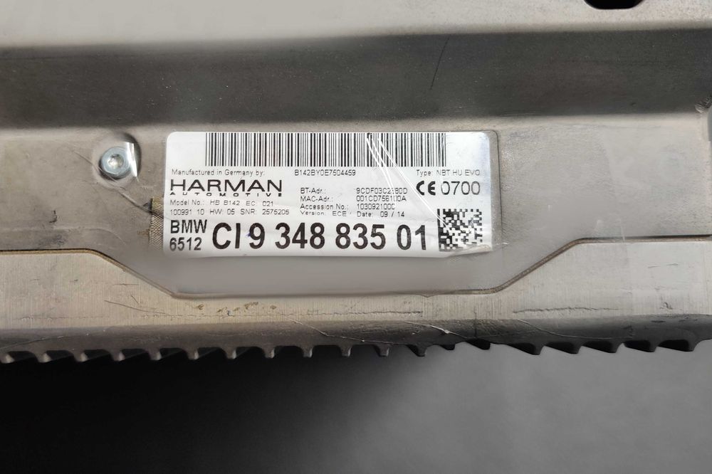 Navigatie BMW NBT EVO B142 HW 05, GPS, DAB, FM, APIX 1 - 2GB