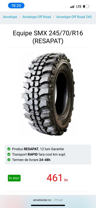 Vand anvelope model Simex 245/60 R16