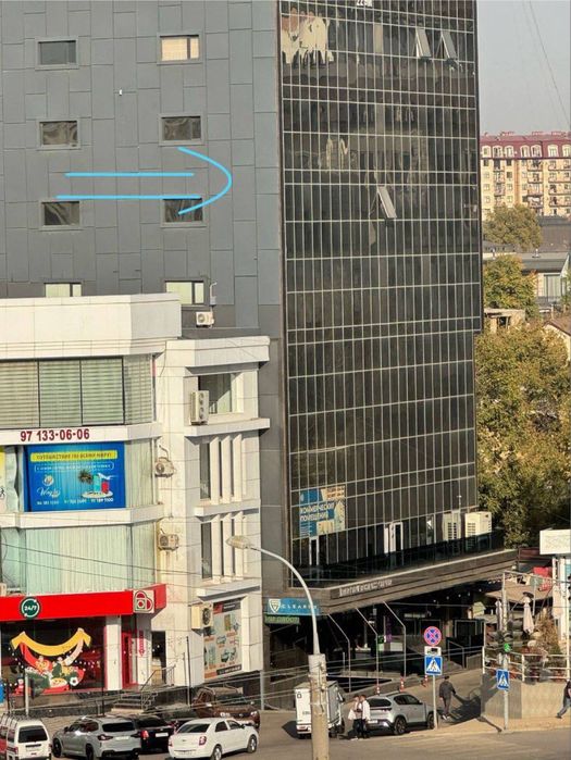 Паркентский евро офис в бизнес центе 129кв.м 8этаж срочно