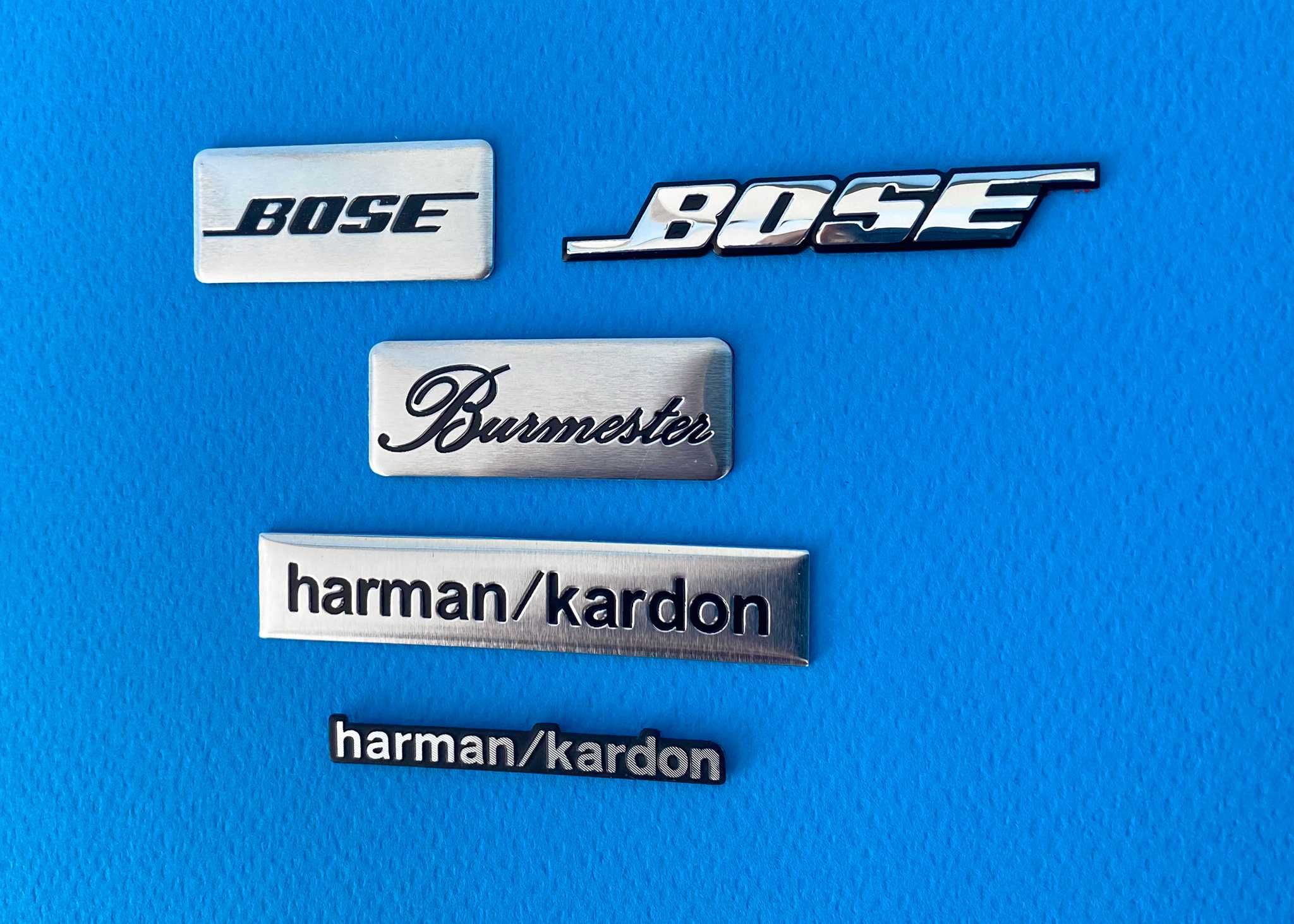 Елблема Bose Harman Kardon Алуминиева 3d Bmw Vw Seat Audi / e60 1.9tdi