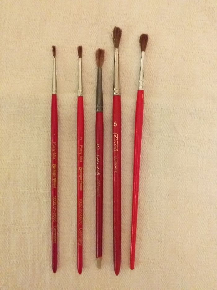 Set pensule pt pictura din par natural