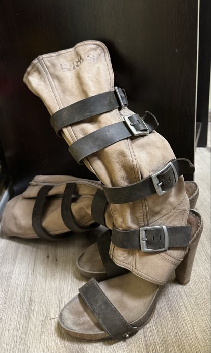 Дамски сандали естествена кожа