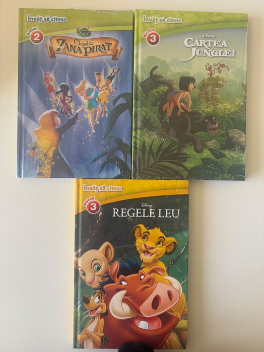 Trei Carticele noi, seria Disney, Invat sa citesc, varsta 5-7 ani