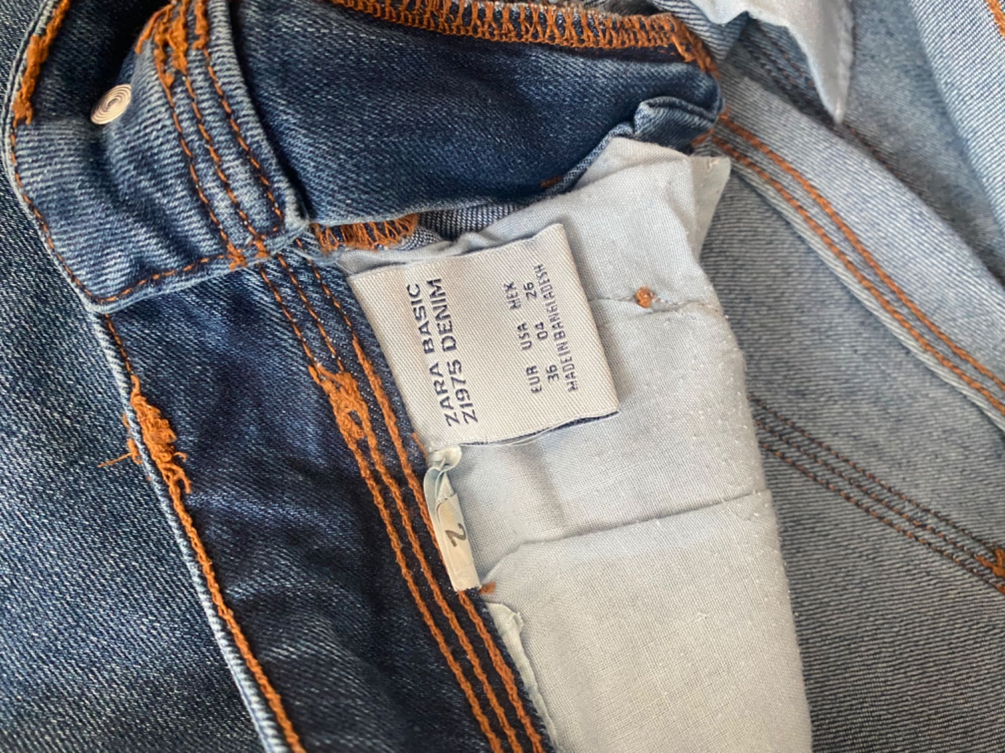 Дамски дънки Zara Z1975 Basic Denim