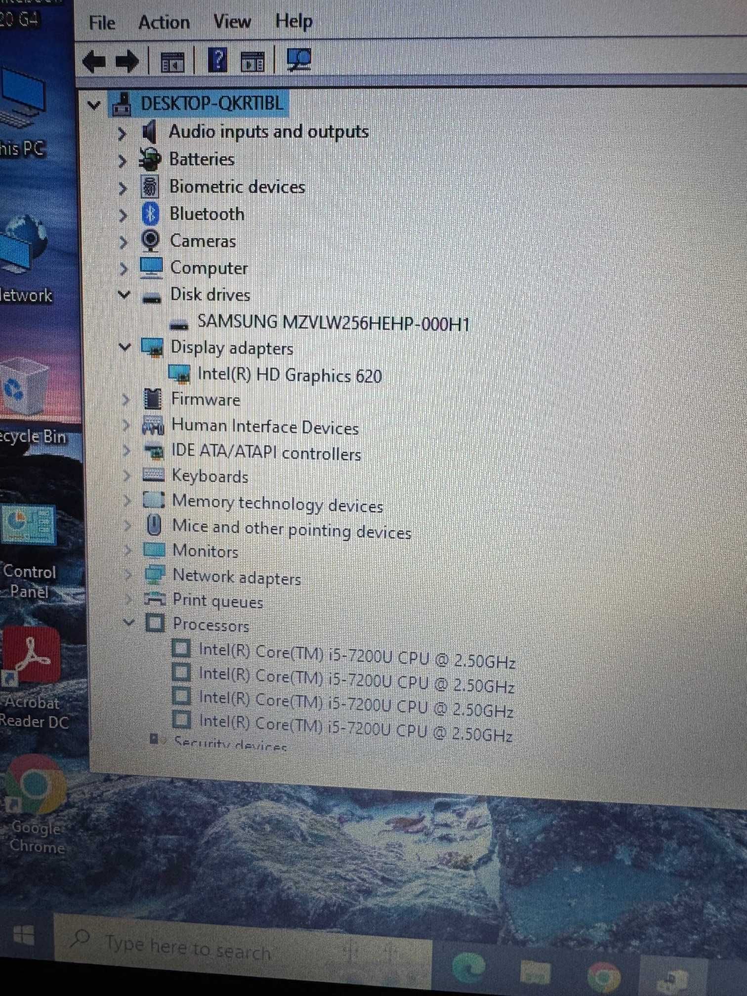 HP Elitebook 820 G4 i5/8RAM/256SSD