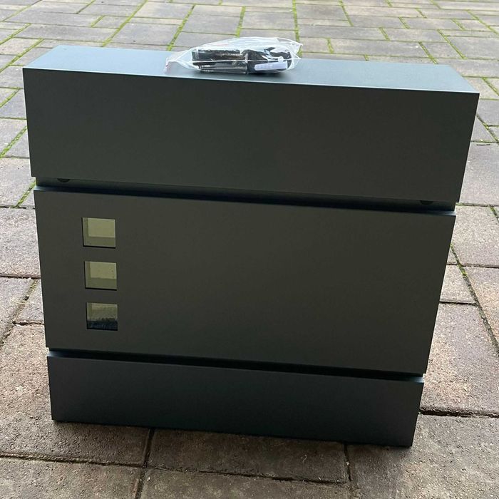 Cutie poștală SONGMICS  suport pentru ziar, capac , închidere cu cheie