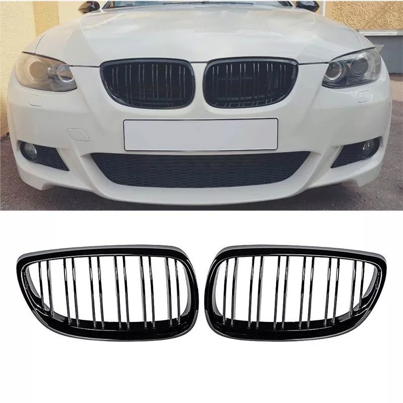 Grile Centrale Bmw E92 E93 2006-2009 Duble Negru Lucios M3