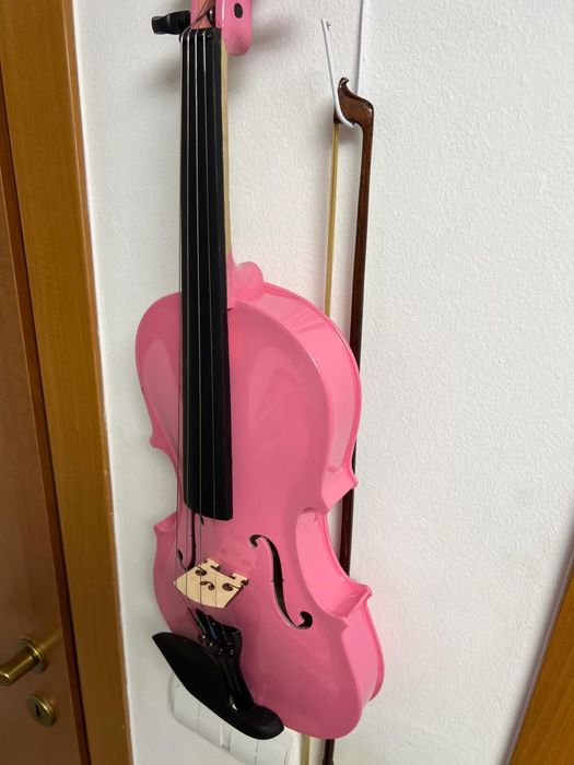 Vand vioara acustica roz 4/4