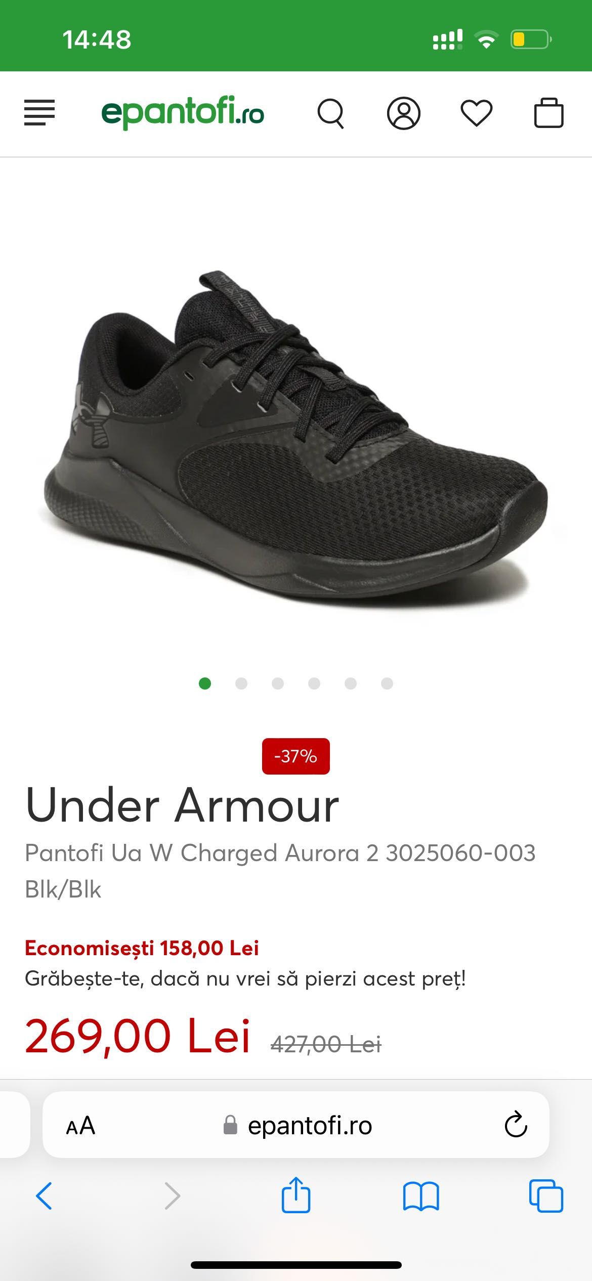 Under Armour adidasi W Charged Aurora 2