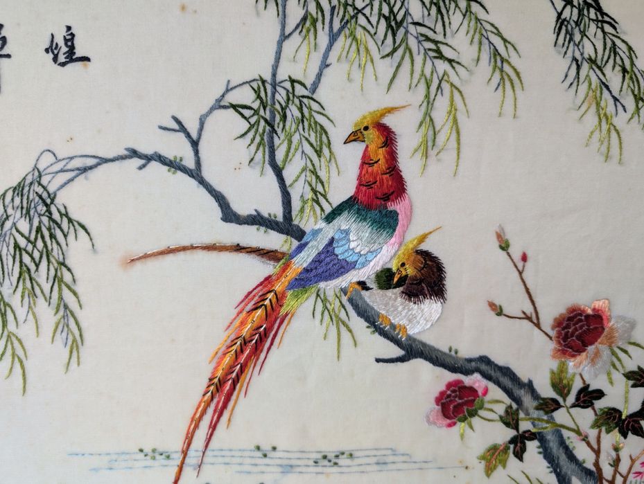 Tablou broderie de matase chinezeasca