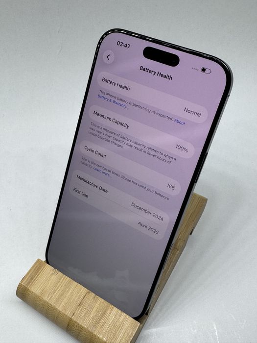 Appple iPhone 16 Pro Max 256Gb Black 100% battery