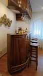 Set mobilier bar lemn masiv cu 4 scaune