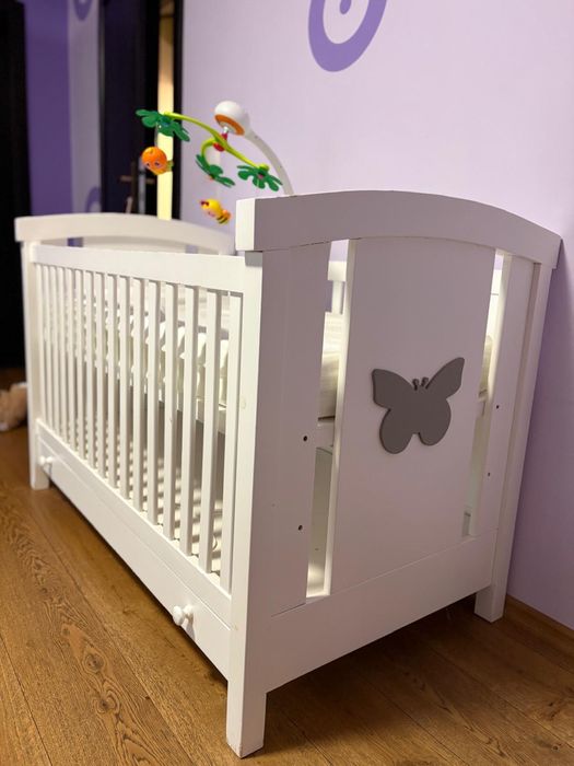 Pat , patut bebe din lemn masiv