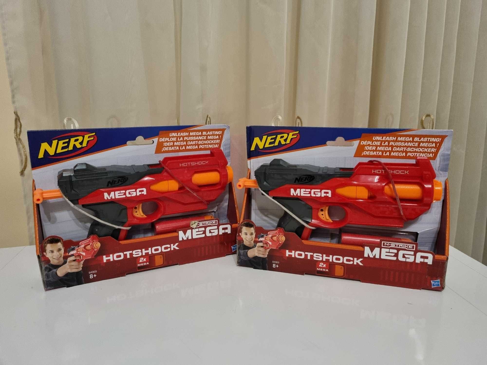 Pistol de jucarie Nerf Mega N-Strike Hotshock, 2 bucati.