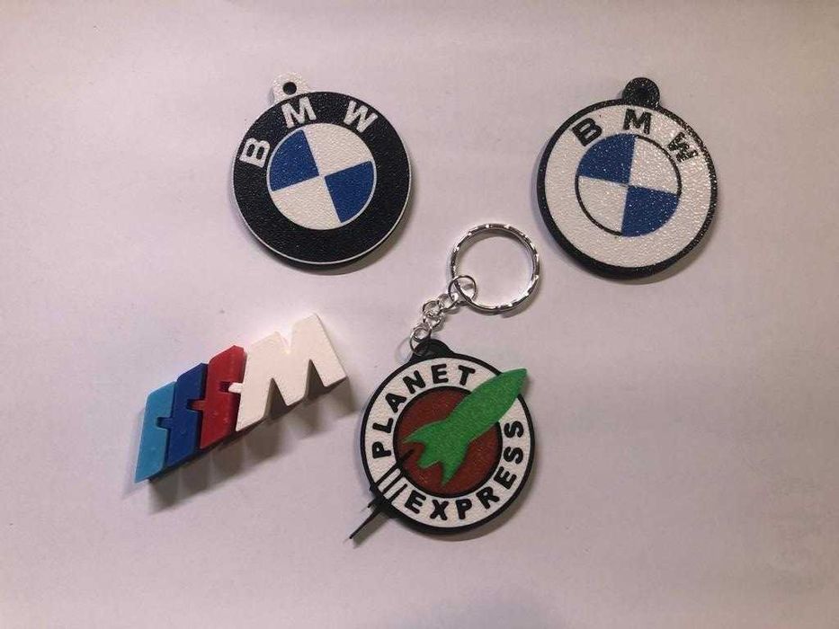 Breloc auto personalizat sigla/logo/nume/numar inmatriculare print 3D