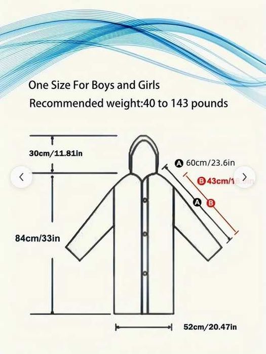 Pelerina copii pana la 12 ani! Nou ambalata!