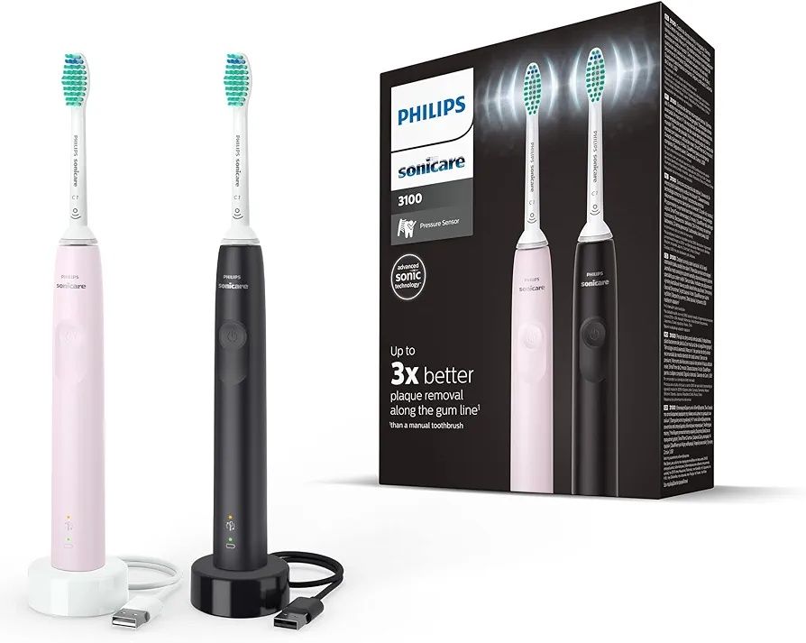 Set  Philips Sonicare Seria 3100+ UV Cleaner PHILIPS SonicareHX6907/01