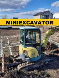 Buldo Excavator Miniexcavator Bobcat Masina Taiat Beton Mai Compactor