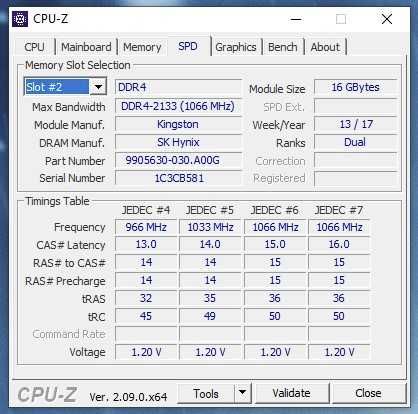 RAM-памет Kingston 16GB DDR4 2133MT/s (KCP421SD8/16)