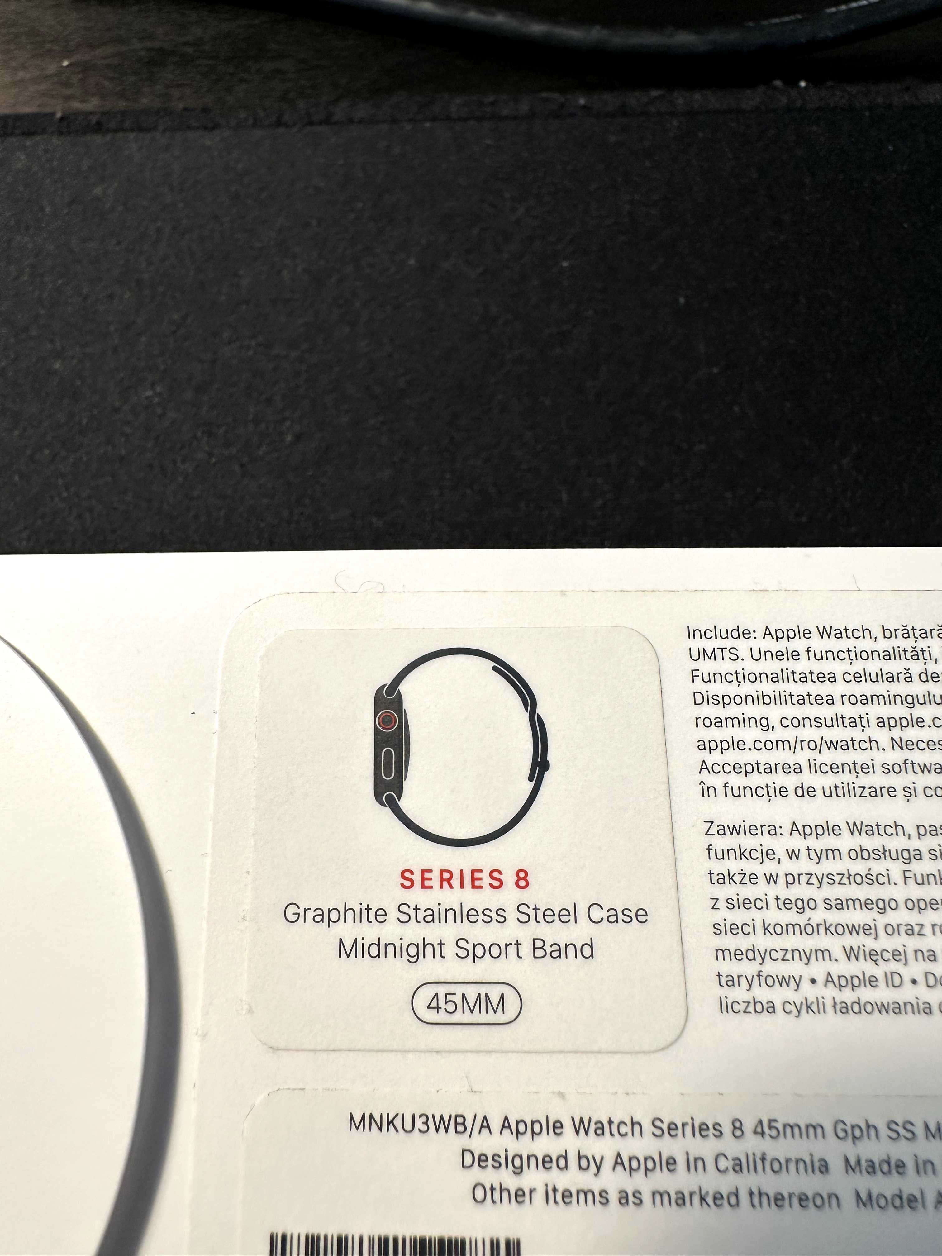 Apple Watch 8 45mm Stainless Steel - GPS + Cellular