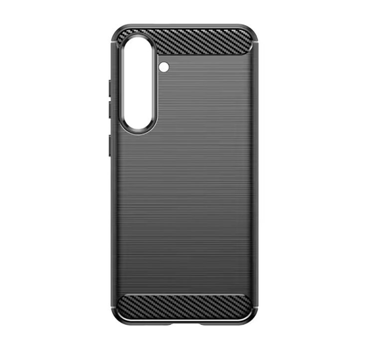 SAMSUNG S23/S24/S25/PLUS/ULTRA - Husa Silicon Carbon Brushed Neagra