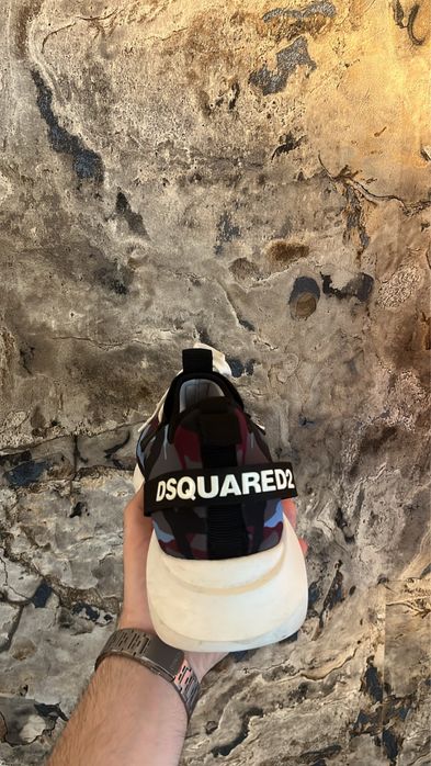 Dsquared2 camo print sneakers / 42