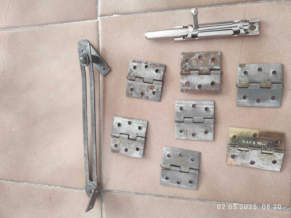 Антикварни ПАНТИ за мебели, ограничител барче, резе ново