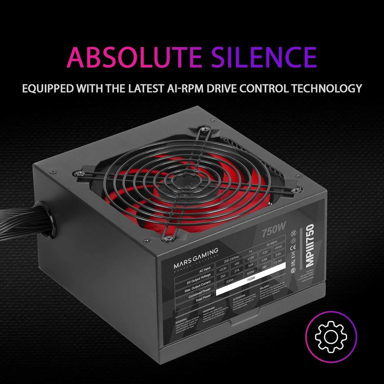 Mars Gaming MPIII750, PC ATX 750W захранване