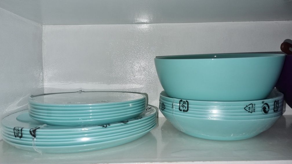 Luminarc diwali light turquoise сервиз за хранене 19 части чинии/купа