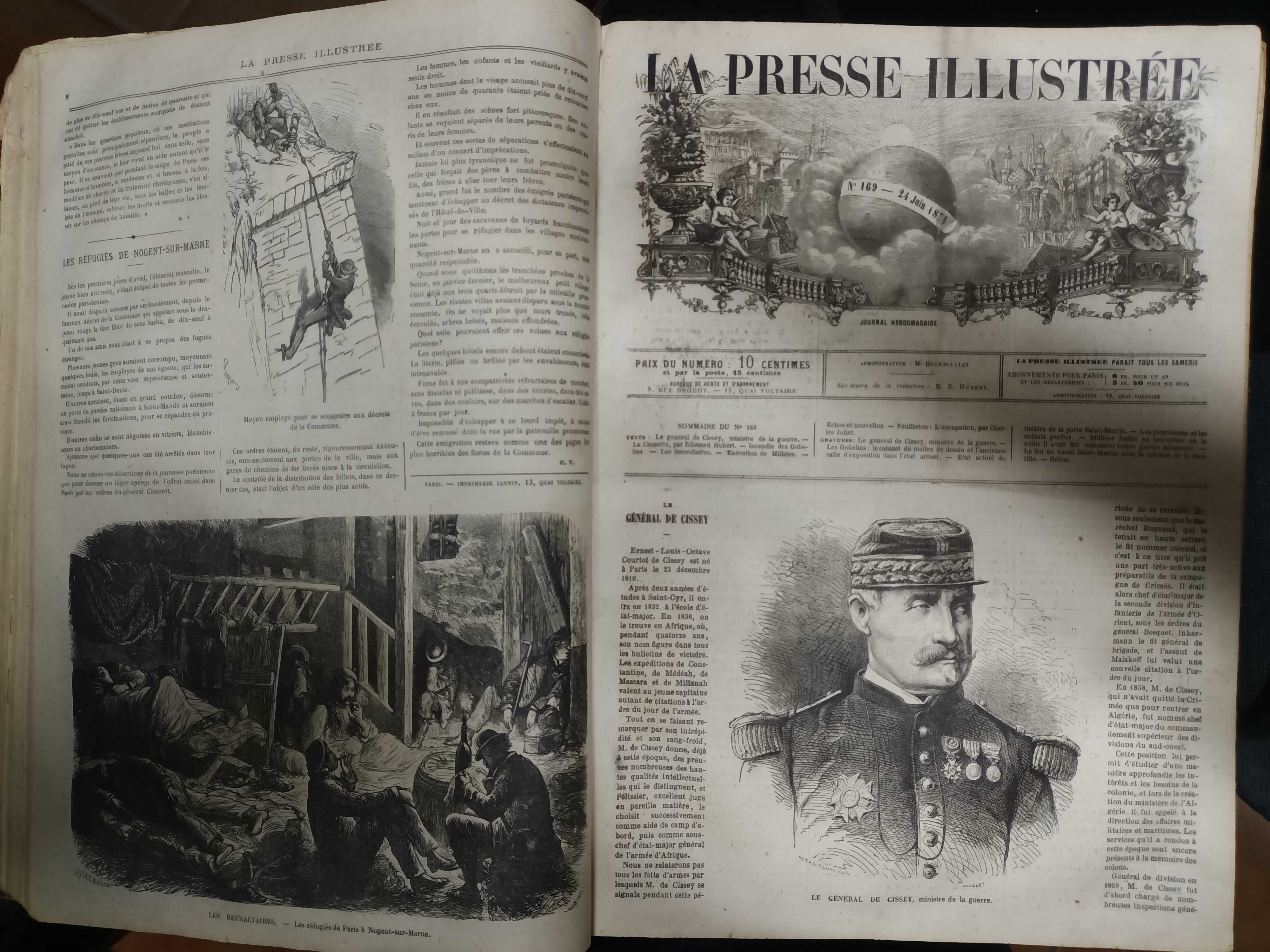 Carte veche LA PRESSE ILLUSTREE 1870 - 72