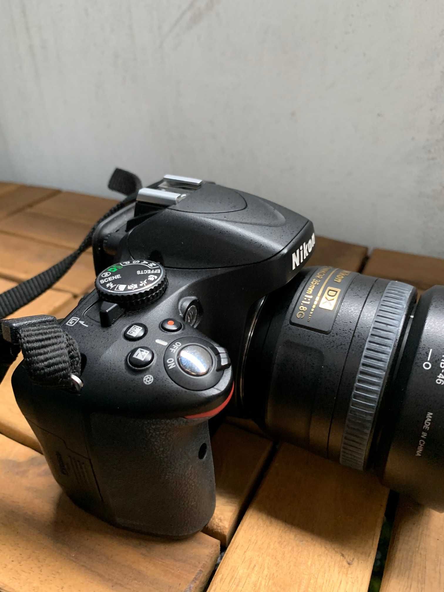 Nikon D5100 cu obiectiv fix 35mm