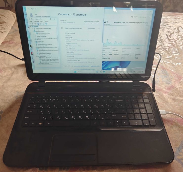 Ноутбук сенсорный 4 ядер 8/128 ссд