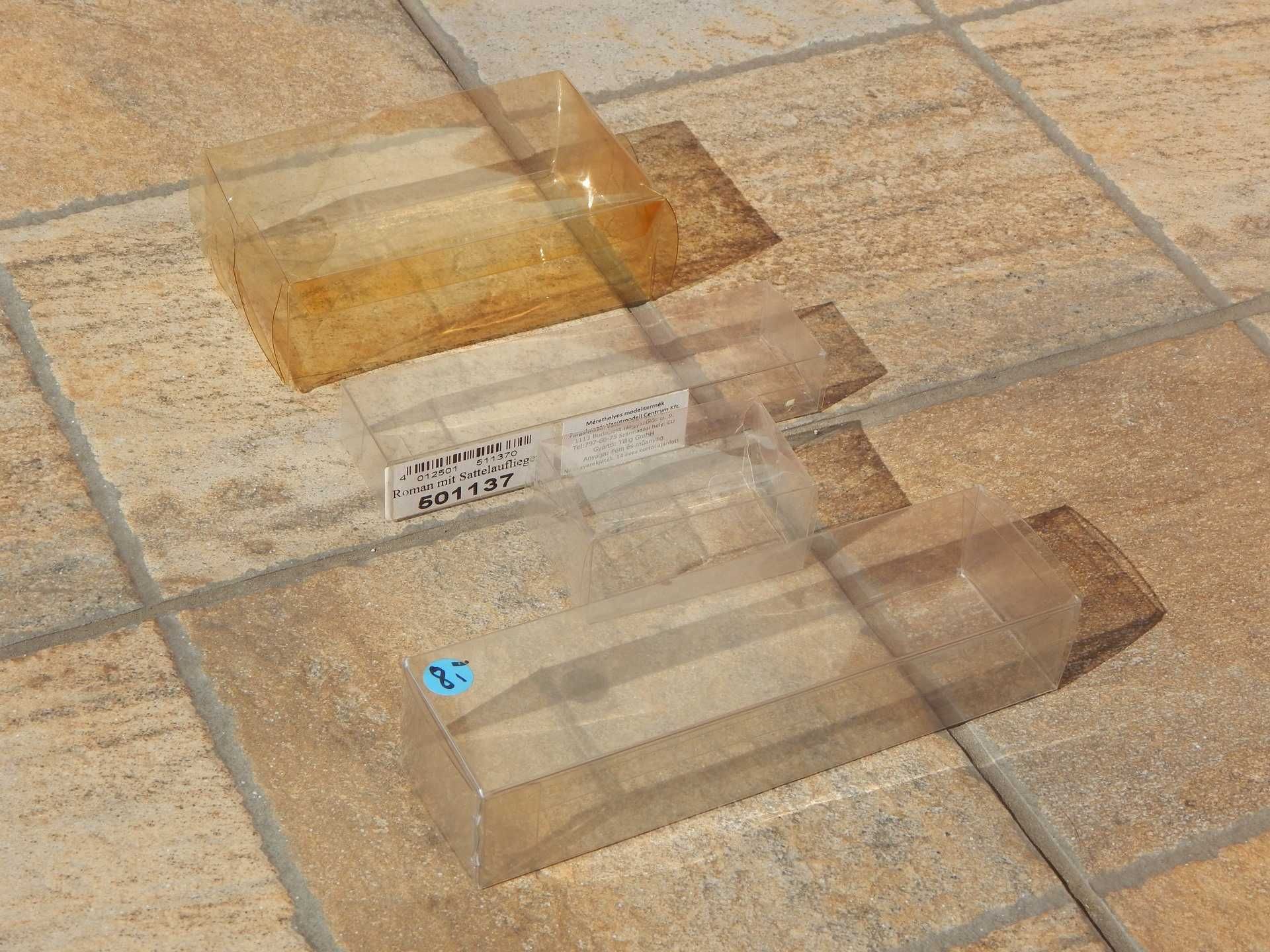 Ambalaje machete sc 1:87 HO din plastic transparent (pret la bucata)