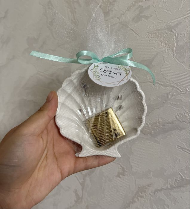 Бонбоньерки ракушки гипсовые