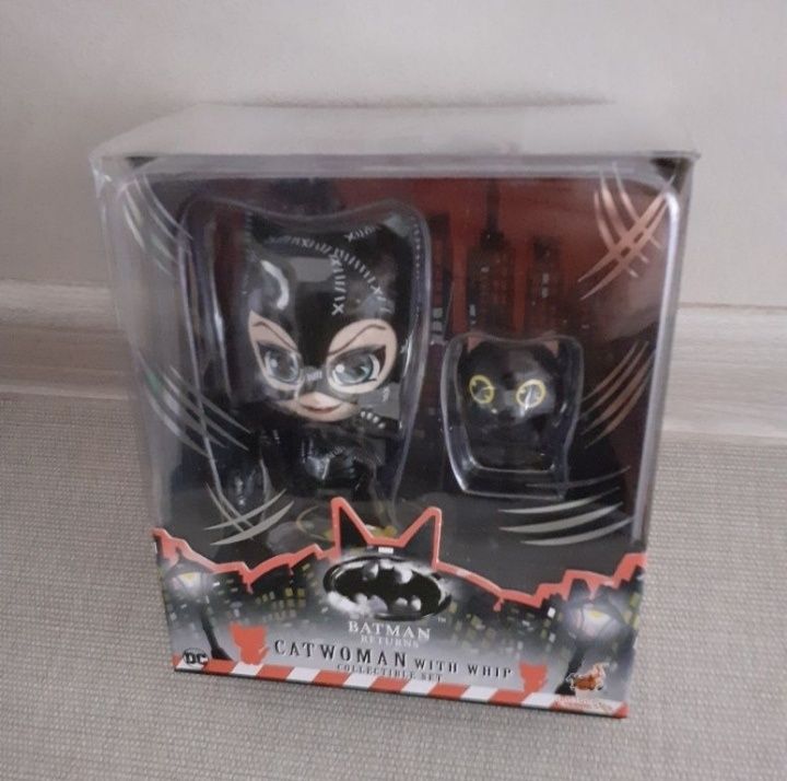 Figurina Hot Toys Cosbaby - Catwoman with whip