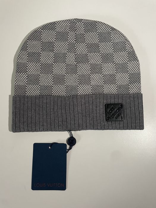 Căciulă Louis Vuitton Damier Grey, nouă cu etichetă