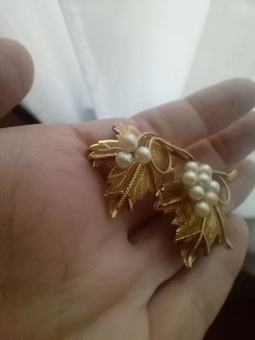 Brosa vintage aur 18k