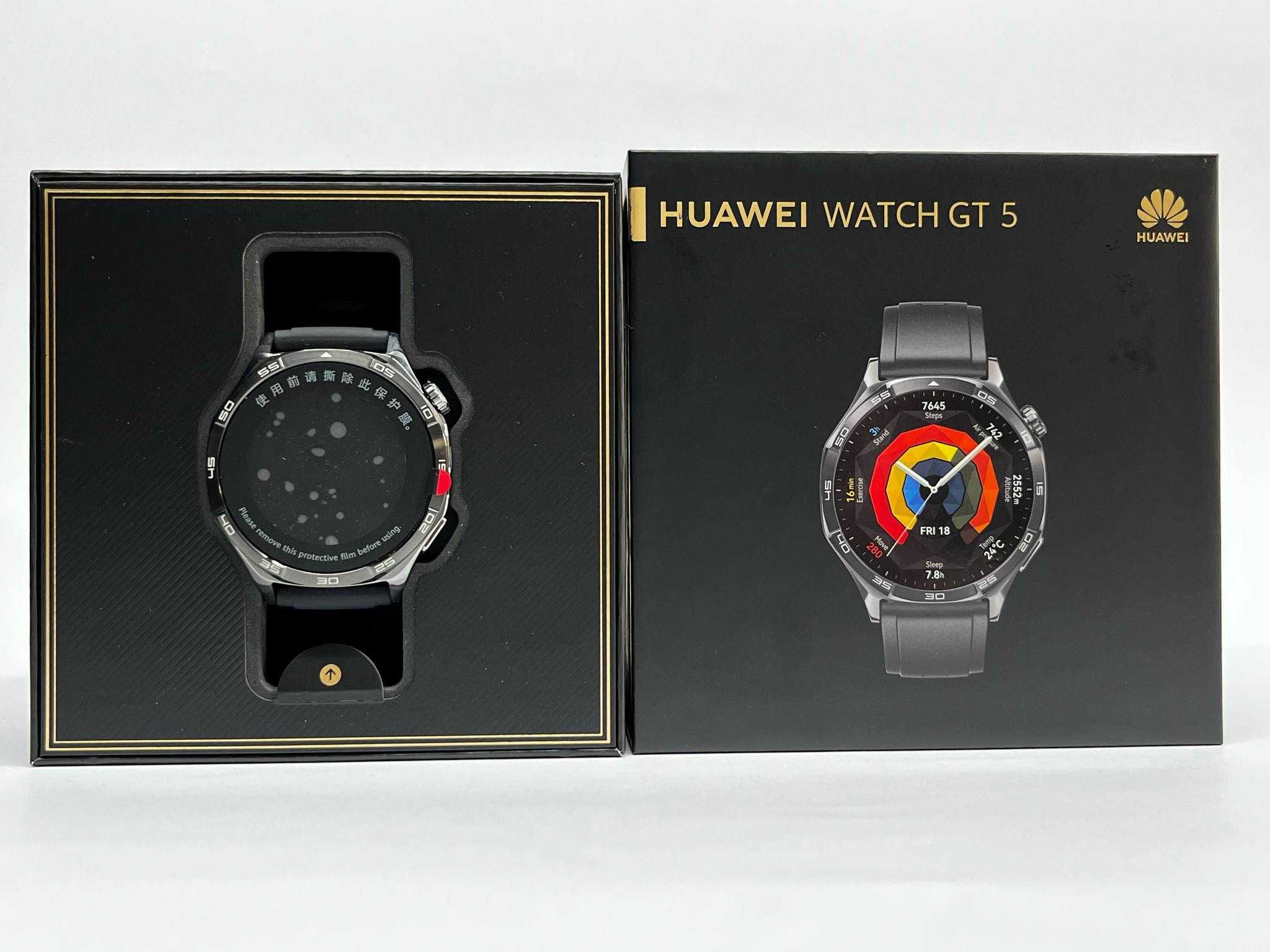 Huawei Watch GT 5 46mm Black / Чисто нов