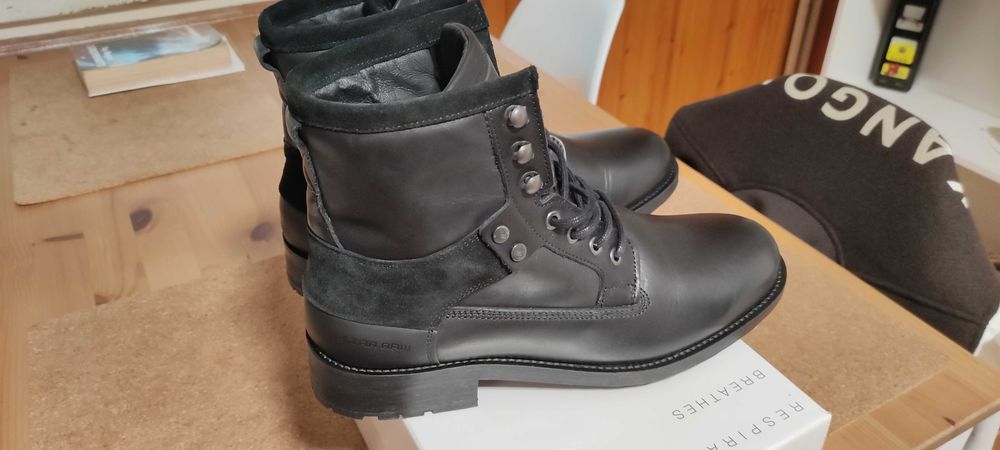 G-Star Patton, Нови мъжки високи зимни обувки (кубинки, боти), 43