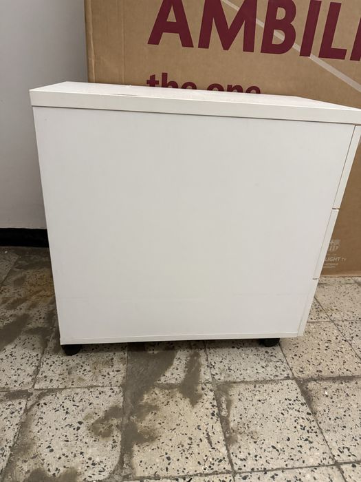 Rolbox dulap alb pentru birou, cu trei sertare 3 sertare