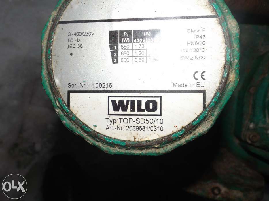 Pompa apa - recirculare wilo typ top s40/ 10 . sh. germany