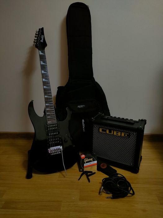 Chitara electrica Ibanez + amplificator Cube 10 w
